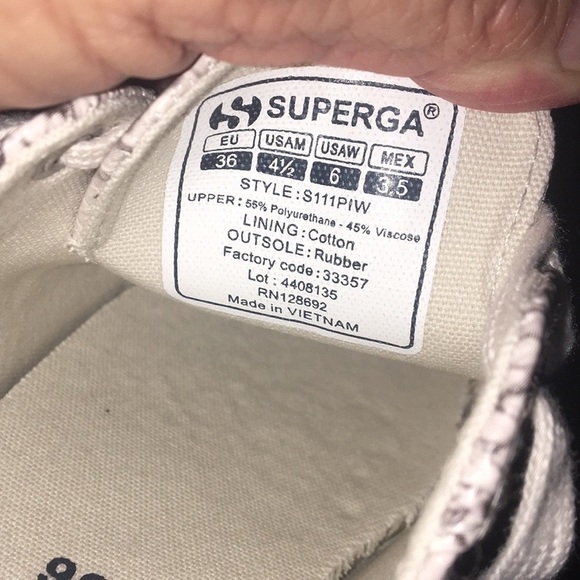 NWOT Superga Synth Snake Embossed Low Top Sneakers - Picture 5 of 8